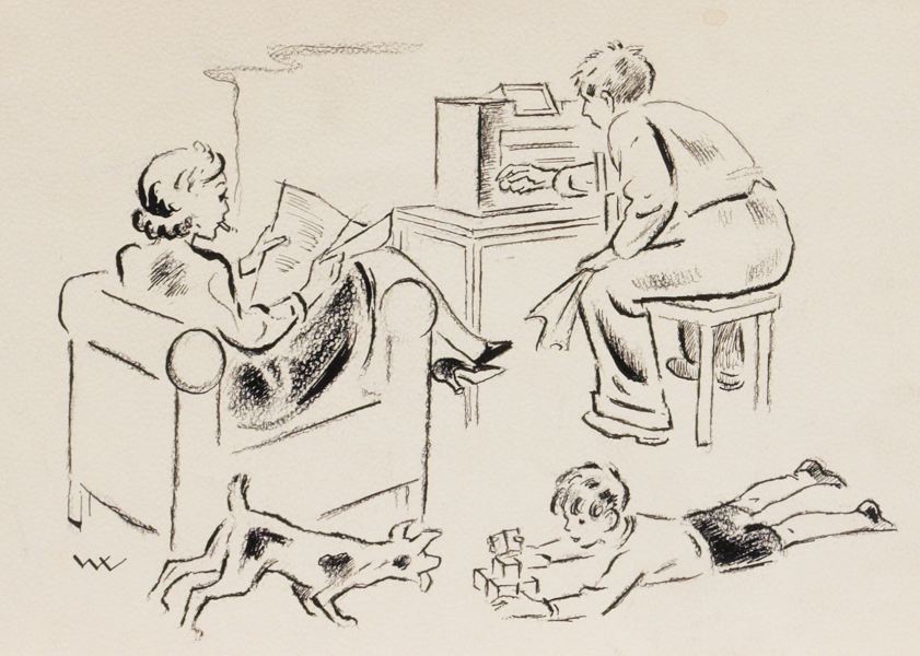 Familieidyll av William Lunden