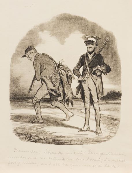 Harejakt av Honoré Daumier